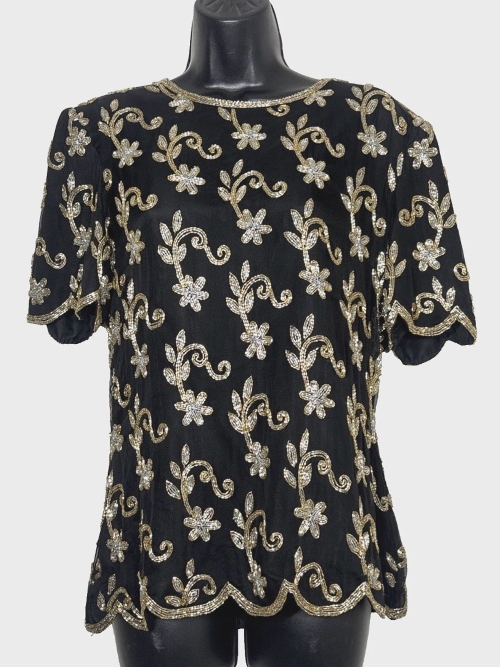Stenay M top silk fully Beaded Blouse
Floral Cocktail Formal Wedding